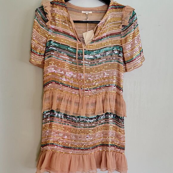 Pastel Sequin Mason Dress by Tularosa - Picture 2 of 9